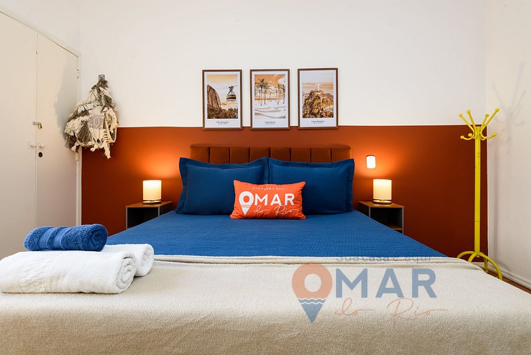 Encanto carioca:1BDR a 190m de la playa|DU 183/706