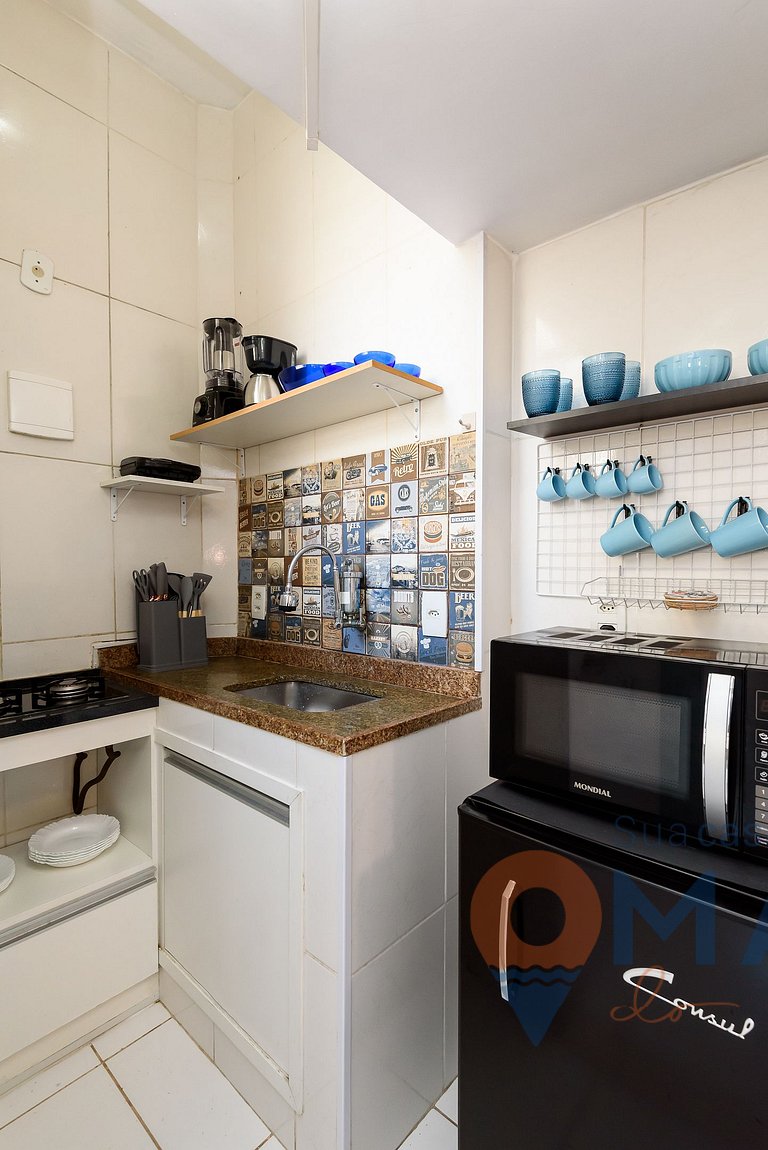 Quarto & Sala a 180m da Praia | PJ 150/603