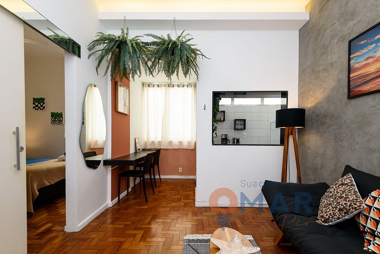 Quarto&Sala a 300m da praia de Ipanema | JG 15/505