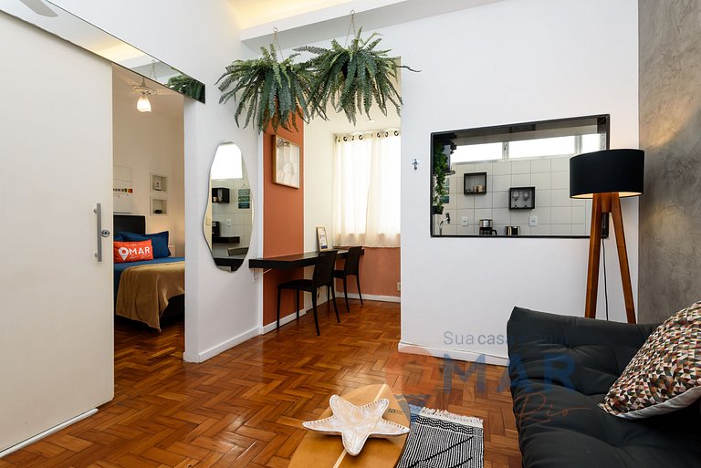 Quarto&Sala a 300m da praia de Ipanema | JG 15/505