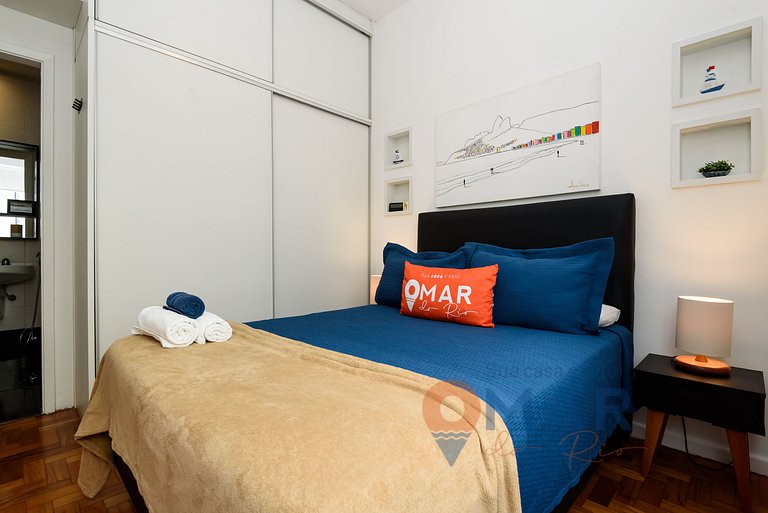 Quarto&Sala a 300m da praia de Ipanema | JG 15/505