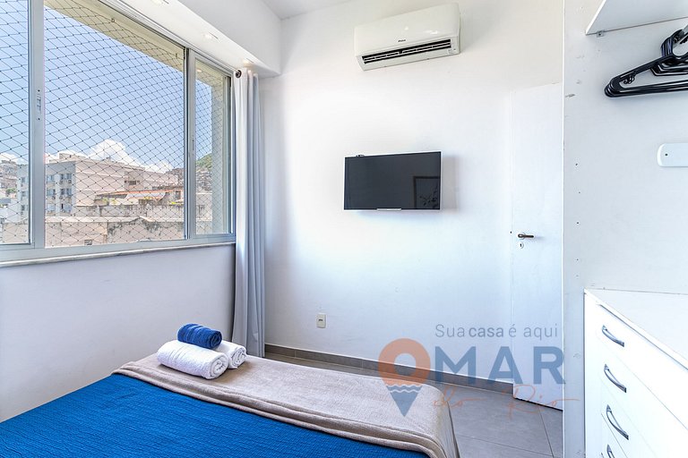 Apto de 2 hab a 240m de la playa de Copacabana | RP 186/702