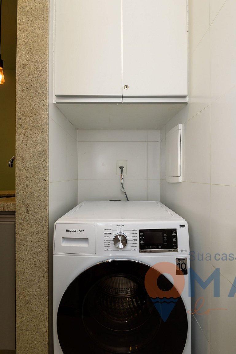 1 Bedroom w/ Workstation in Leblon | DMC 24/609
