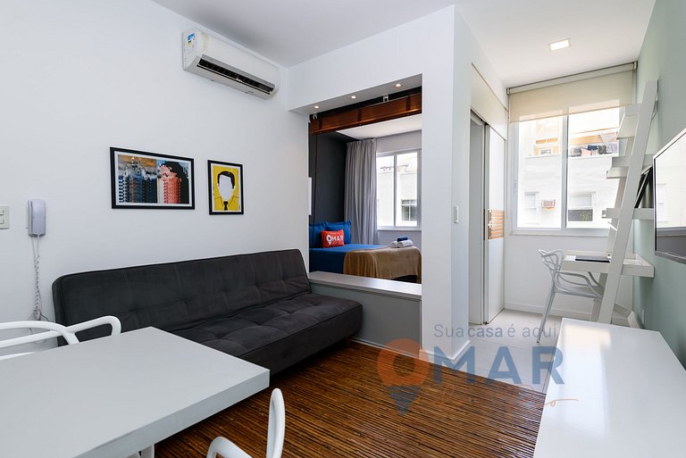 1 Bedroom w/ Workstation in Leblon | DMC 24/609