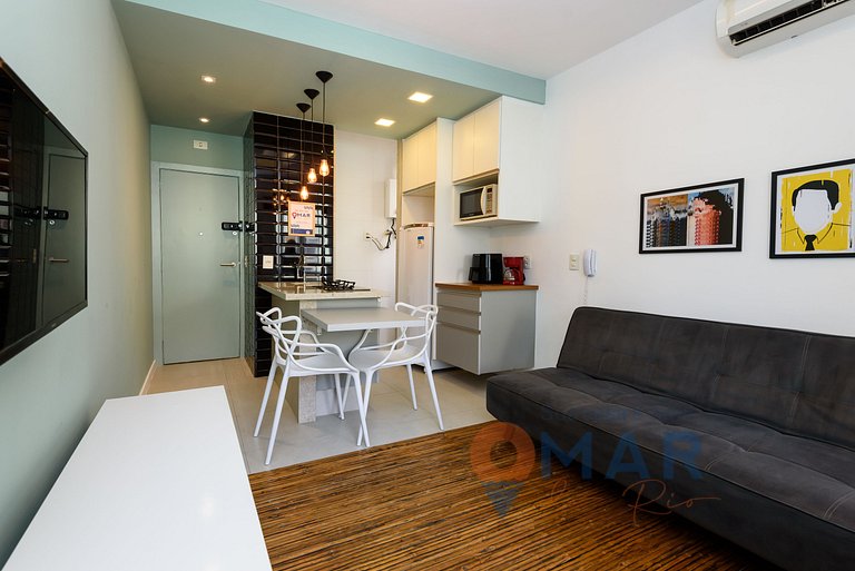 1 Bedroom w/ Workstation in Leblon | DMC 24/609
