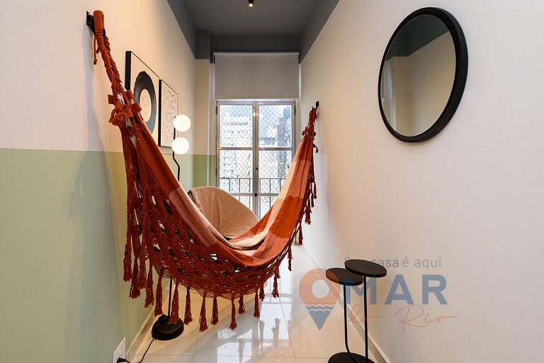 Estilo Carioca: 1Qto a 200m da Praia |NSC 782/1005
