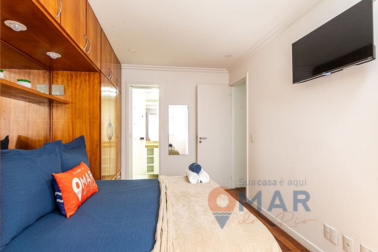 2Qtos com Piscina e Garagem em Botafogo |BV 80/107
