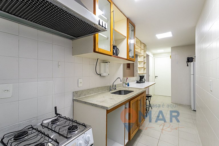 2Qtos com Piscina e Garagem em Botafogo |BV 80/107