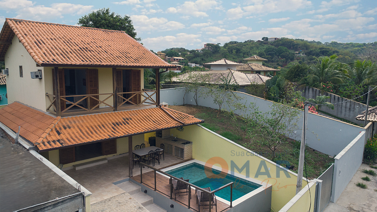 Casa com Área Gourmet e Piscina em Búzios | Céu 27
