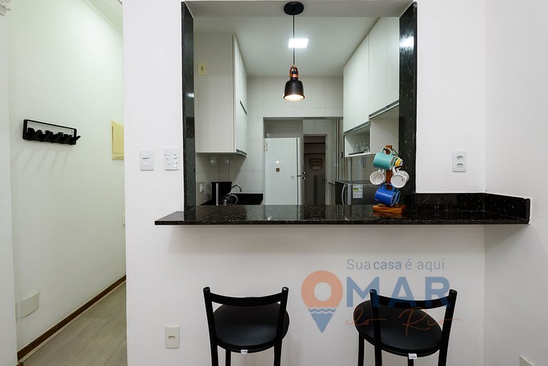 Quarto e Sala a 450m da Praia | RC 34/506