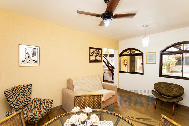 Casa c/ Churrasqueira em Búzios,200m da Praia|VS25