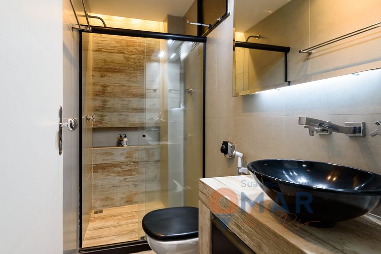 Studio amplo a 200m da Praia | NSC 1085/702