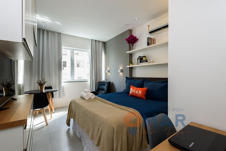 Studio amplo a 200m da Praia | NSC 1085/702