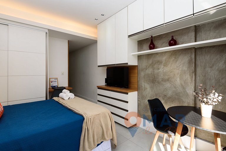 Studio amplo a 200m da Praia | NSC 1085/702