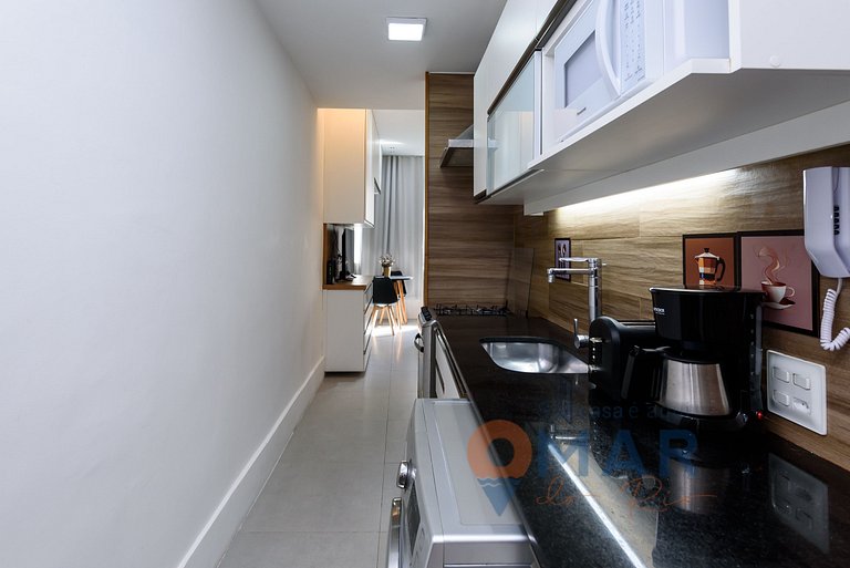 Studio amplo a 200m da Praia | NSC 1085/702