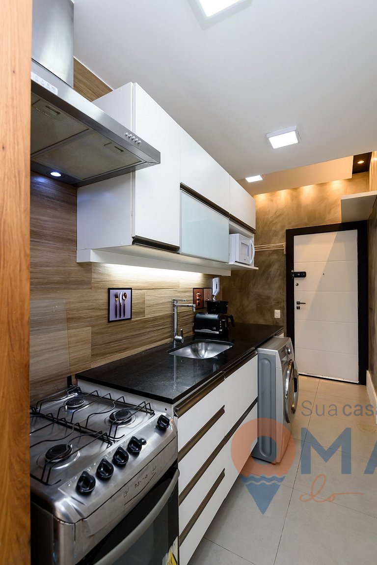 Studio amplo a 200m da Praia | NSC 1085/702