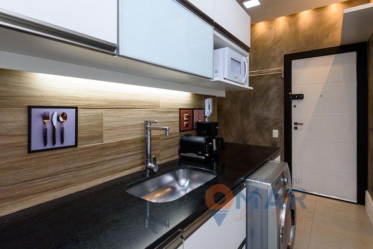 Studio amplo a 200m da Praia | NSC 1085/702