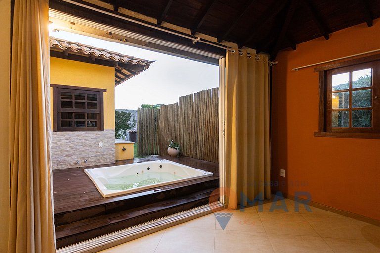 Casa com 4 Quartos & Jacuzzi em Búzios | CBC 16