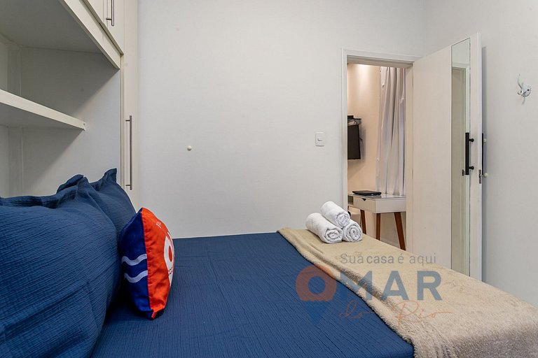 Apartamento a 4 min da praia de Ipanema |GC 84/502