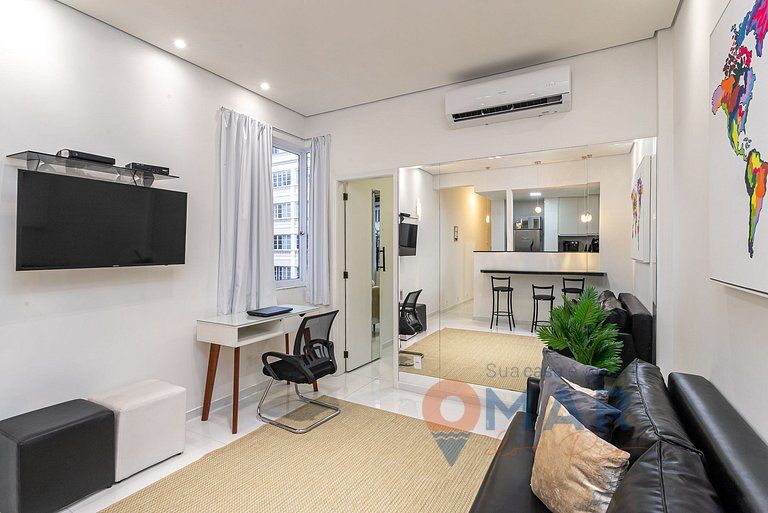 Apartamento a 4 min da praia de Ipanema |GC 84/502