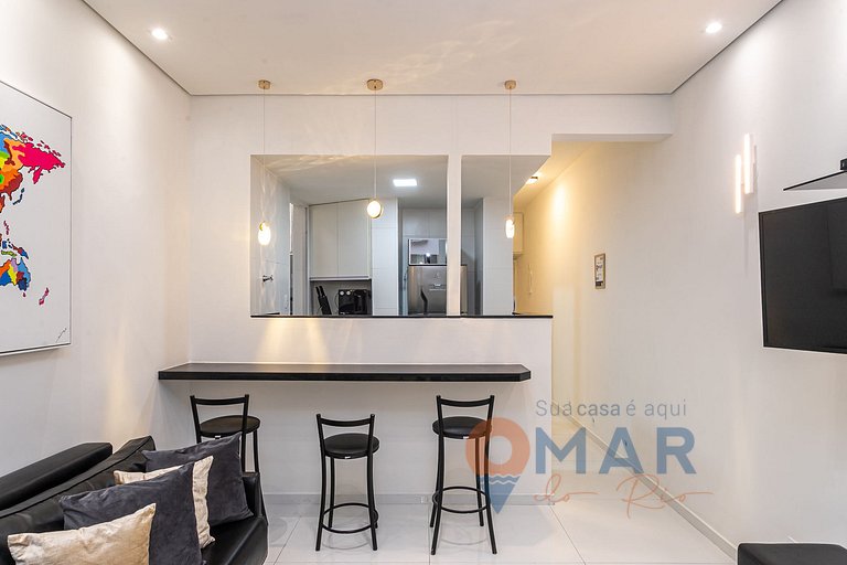 Apartamento a 4 min da praia de Ipanema |GC 84/502