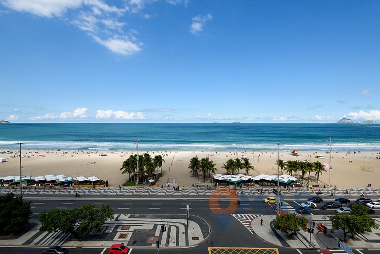 2BDR Copacabana: Balcón c/ vistas al mar|RDS 6/804
