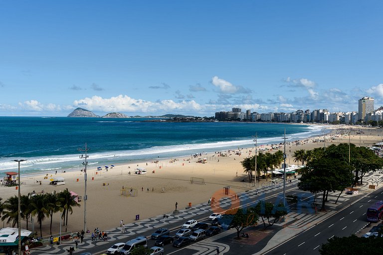 2BDR Copacabana: Balcón c/ vistas al mar|RDS 6/804