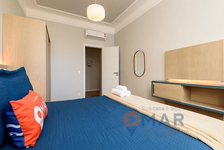 2BDR Copacabana: Balcón c/ vistas al mar|RDS 6/804
