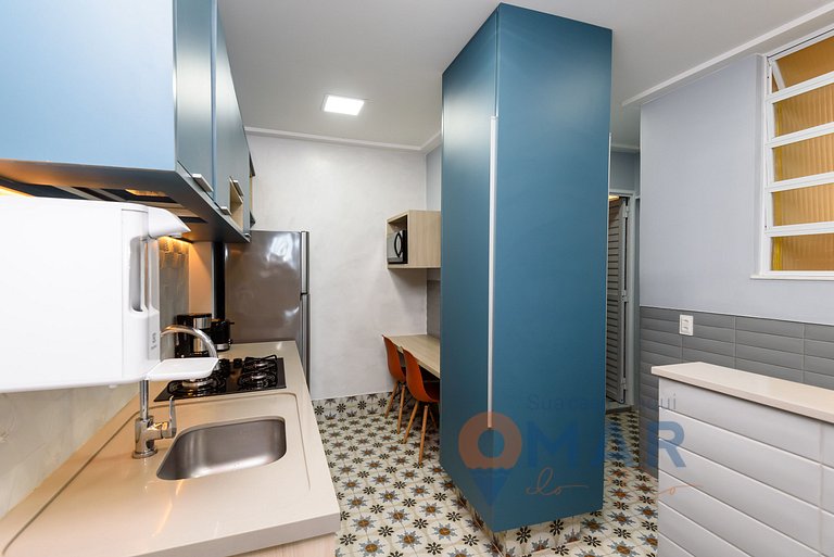 2BDR Copacabana: Balcón c/ vistas al mar|RDS 6/804