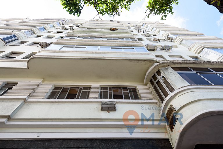 2BDR Copacabana: Balcón c/ vistas al mar|RDS 6/804