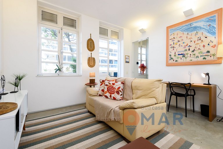2BDRs and balcony w/ sea view in Ipanema | TXM 21S
