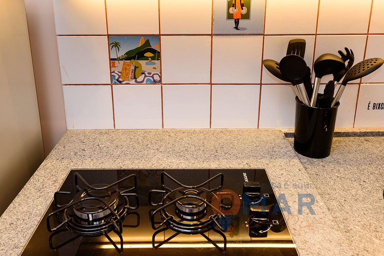 1BDR con cama king a 2 min de la playa|NSC1085/206