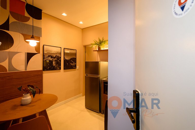 1BDR con cama king a 2 min de la playa|NSC1085/206