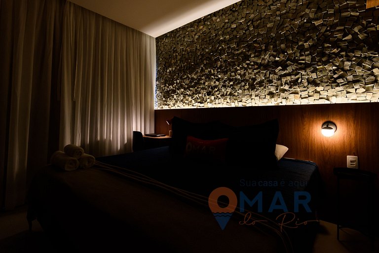 1BDR con cama king a 2 min de la playa|NSC1085/206