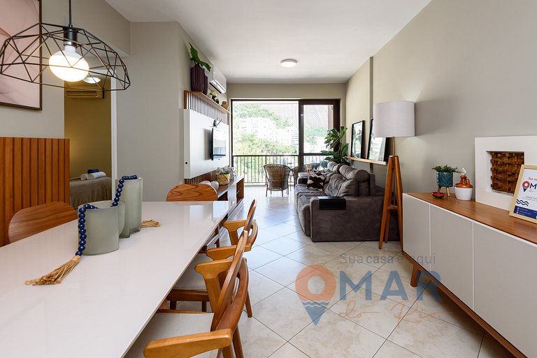 2Qtos c/ Piscina e Garagem no Humaitá|HMT 282/1301