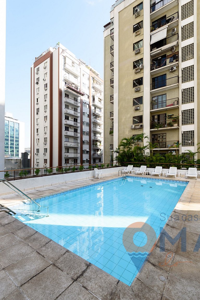 2Qtos c/ Piscina e Garagem no Humaitá|HMT 282/1301