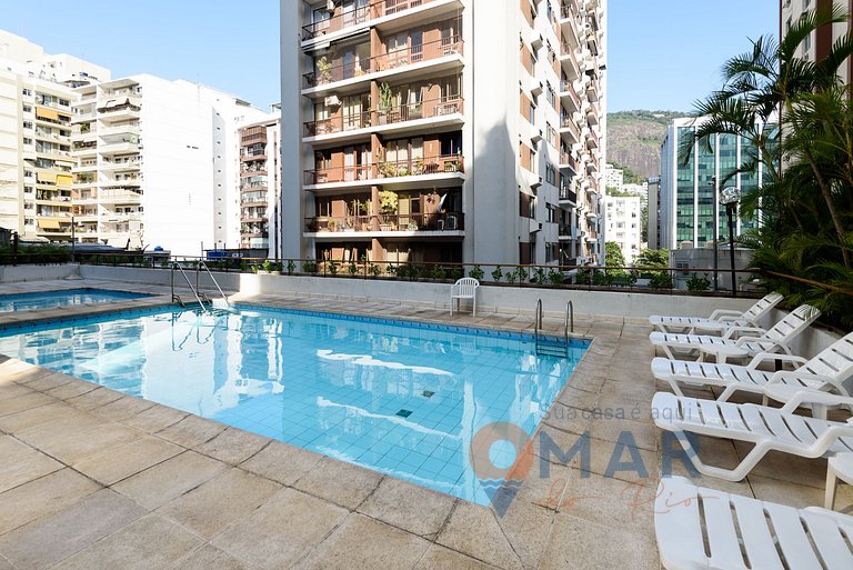 2Qtos c/ Piscina e Garagem no Humaitá|HMT 282/1301