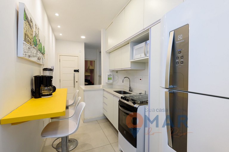 Apê com 3 quartos em Copacabana com banheira | SL 432/401