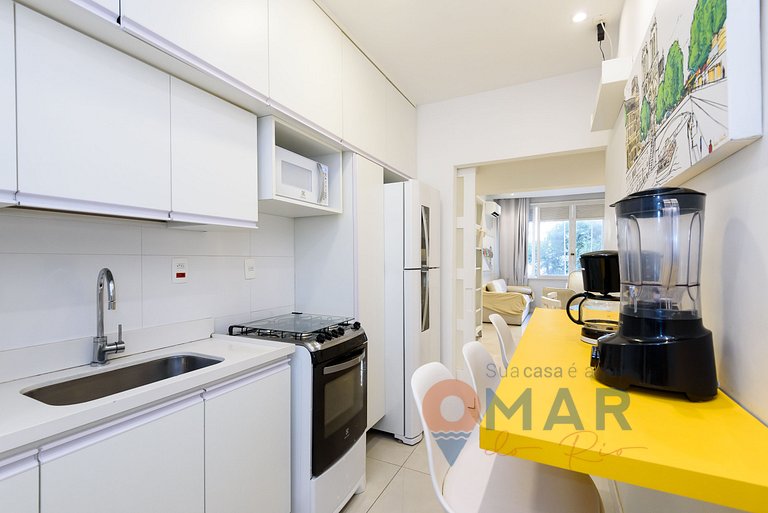 Apê com 3 quartos em Copacabana com banheira | SL 432/401