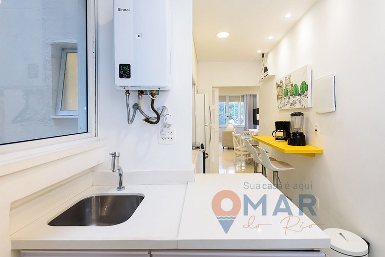 Apê com 3 quartos em Copacabana com banheira | SL 432/401