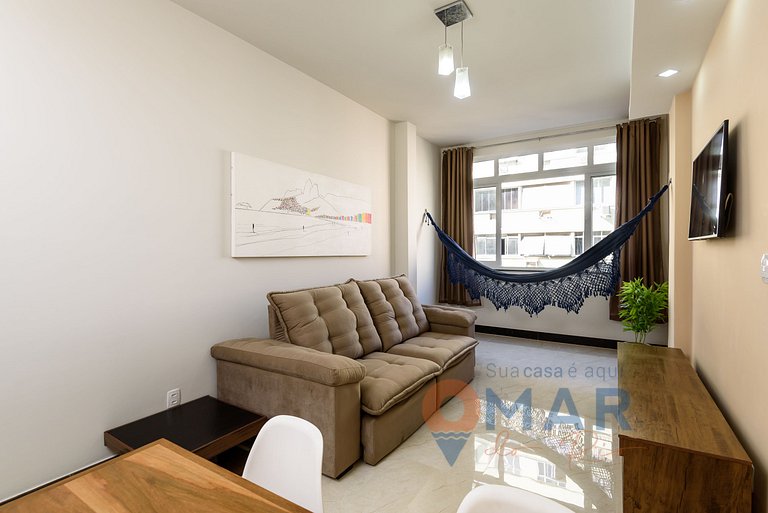 2 quartos em Copacabana c/ Vista Mar | PJ 135/808