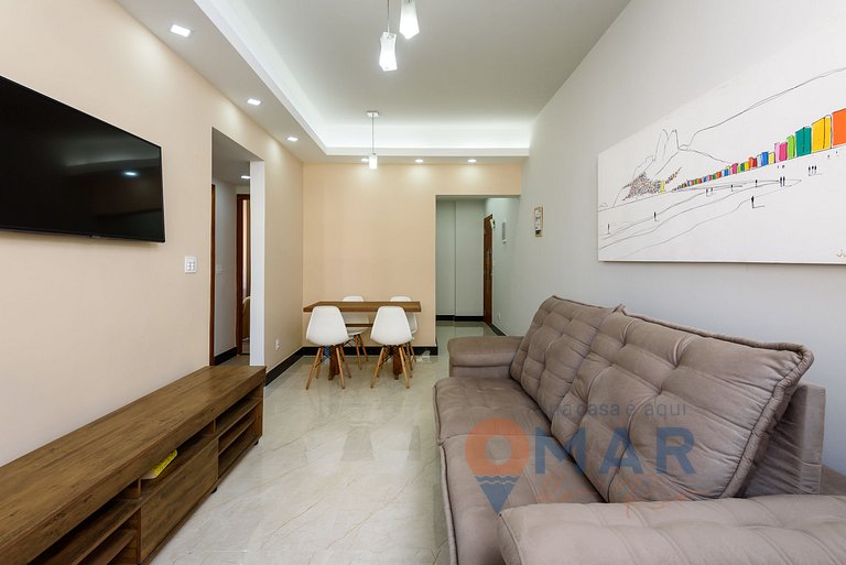 2 quartos em Copacabana c/ Vista Mar | PJ 135/808