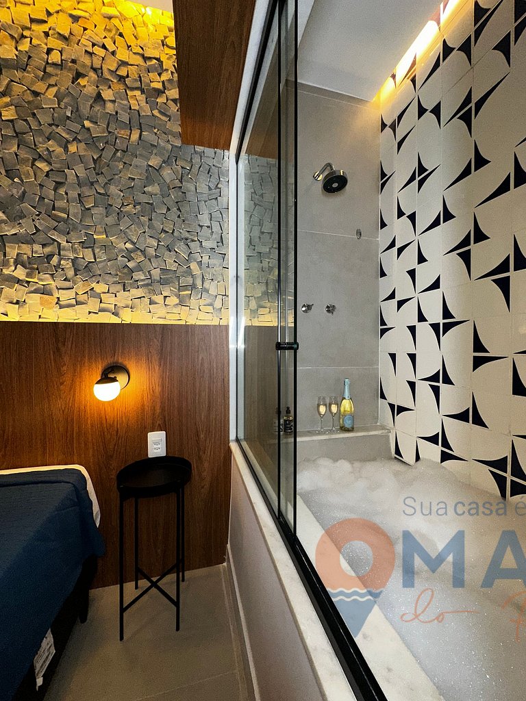 1BDR con cama king a 2 min de la playa|NSC1085/206