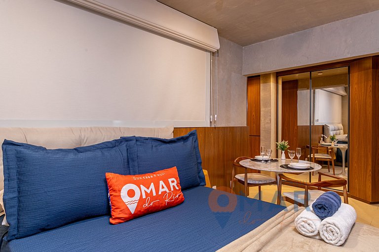 Studio no Leblon a 6 min. da Praia | HC 827/306