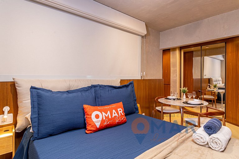 Studio no Leblon a 6 min. da Praia | HC 827/306