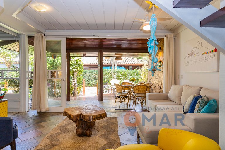 Casa em Búzios com 4 quartos e área gourmet| VF 11