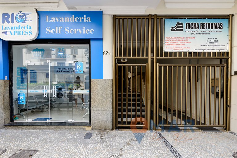1BDR 7 min away from Copacabana Beach | BR 678/504