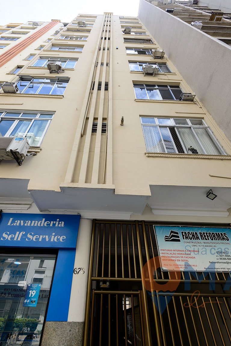 1BDR 7 min away from Copacabana Beach | BR 678/504