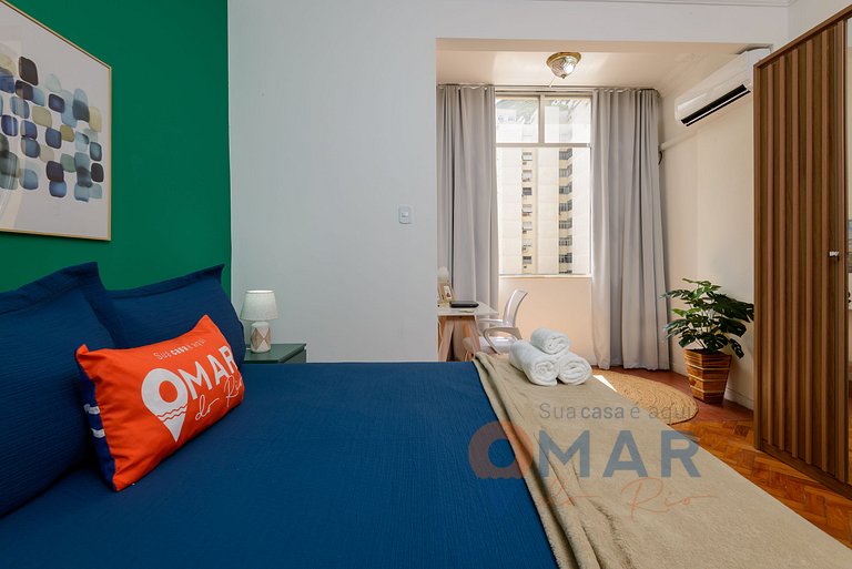 1Qto a 7 min da Praia de Copacabana | BR 678/504