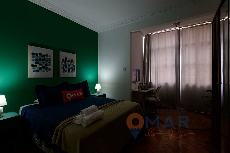 1Qto a 7 min da Praia de Copacabana | BR 678/504